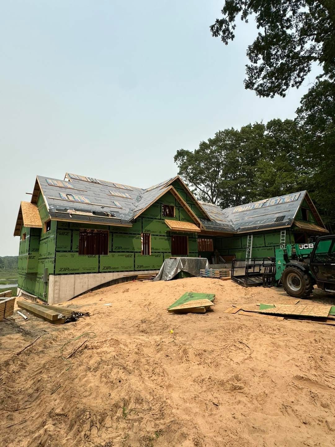 New custom home under construction